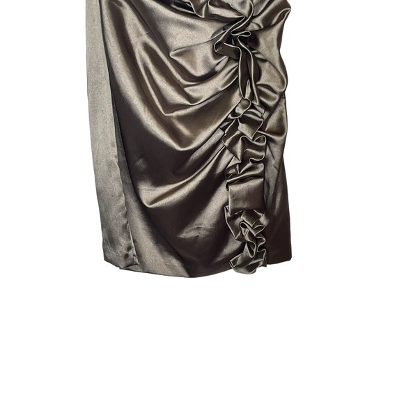 Jessica McClintock Strapless Dress Gunne Vintage Sax Runched Prom Bandage 7 NWT - Picture 3 of 9